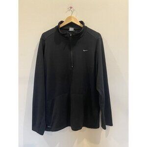 Nike Men’s Black Quarter Zip Pullover Size XXL